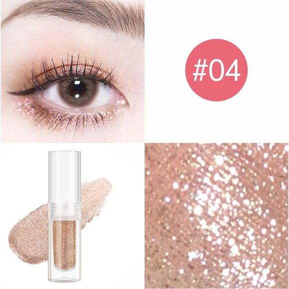 YME TRANSLUCENT GOLD GLITTER SPARKLE LIQUID EYESHADOW #4 NIB - Picture 1 of 2